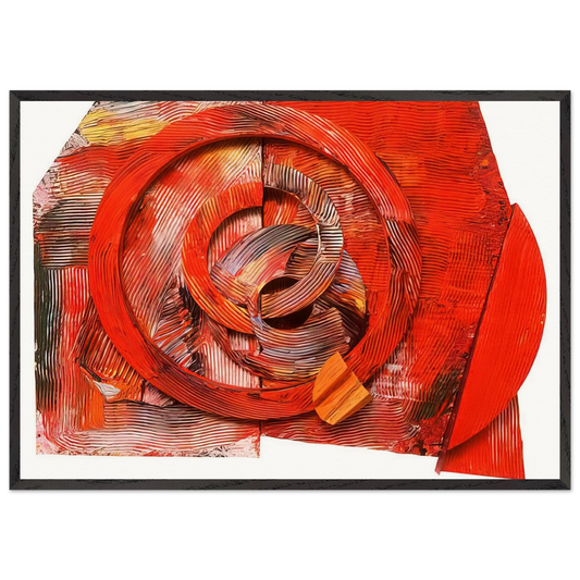 Waking Up - Sam Gilliam 70x100 cm / 28x40 inches Framed Art Print – Black Wooden Frame