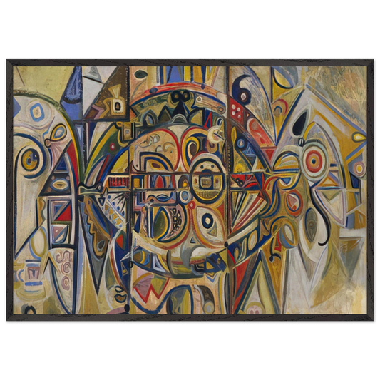 Desert - Richard Pousette-Dart 70x100 cm / 28x40 inches Framed Art Print – Black Wooden Frame