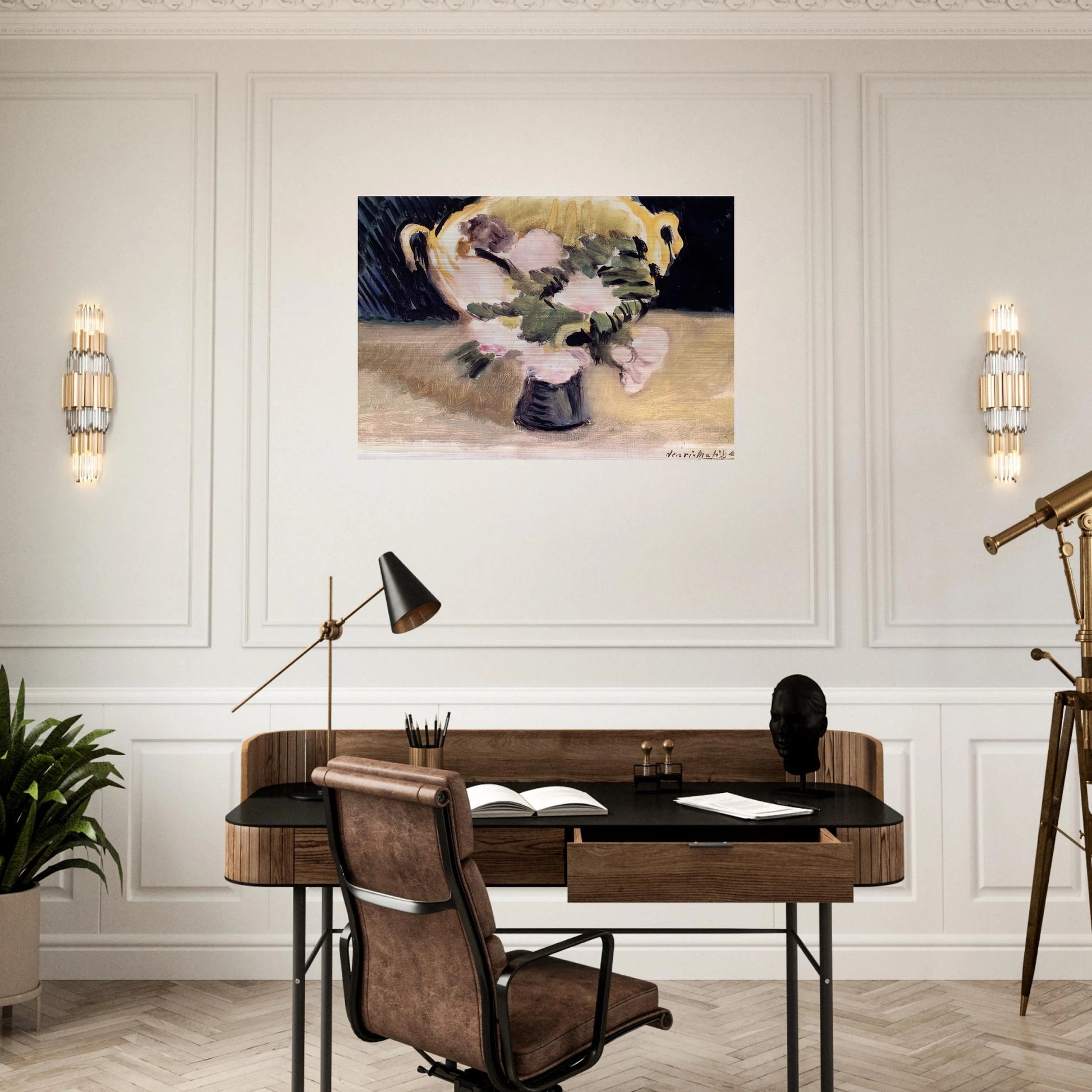 FLOWERS 1919 - Henri Matisse Brushed Aluminum Print - 70x100 cm / 28x40 inches | Henri Matisse Aluminum Print | Henri Matisse Prints