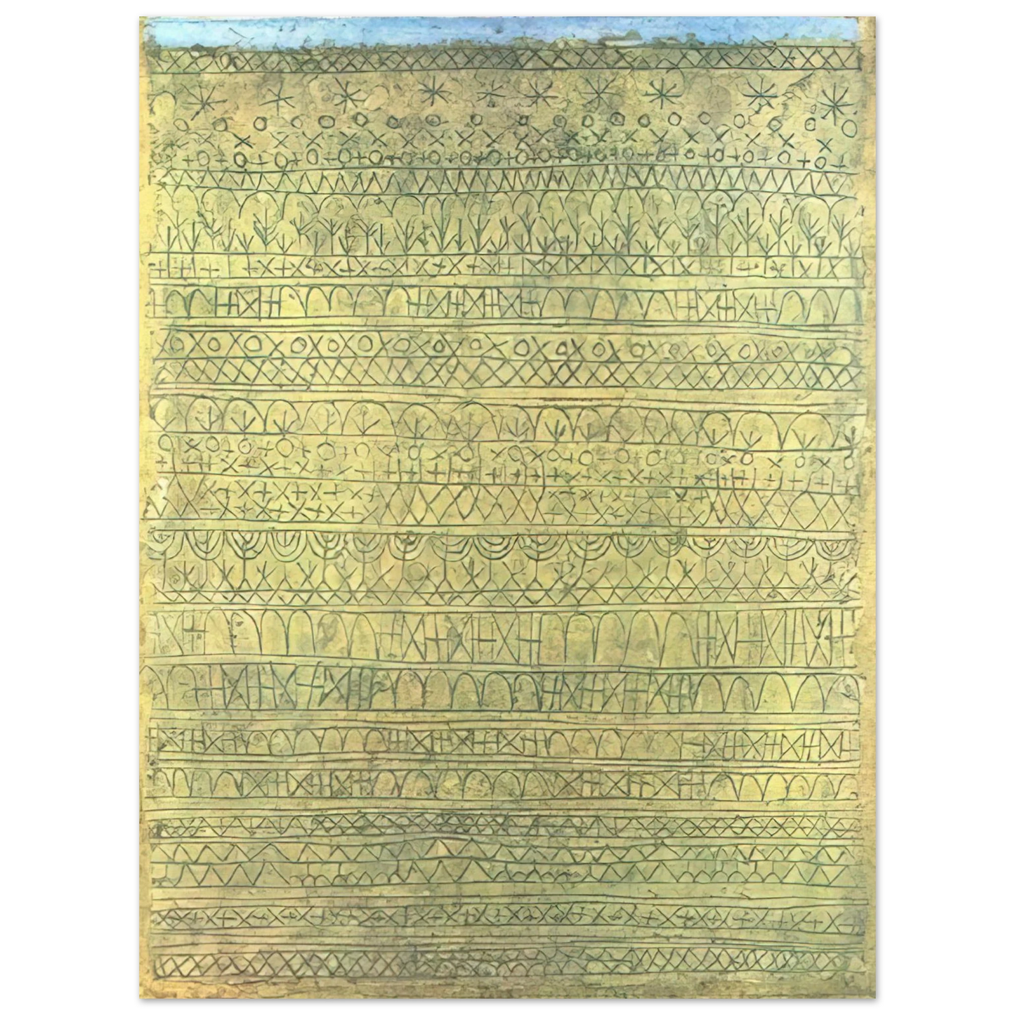 Paul Klee - PASTORAL RHYTHMS 1927  75x100 cm / 30x40inches Fine Art Poster