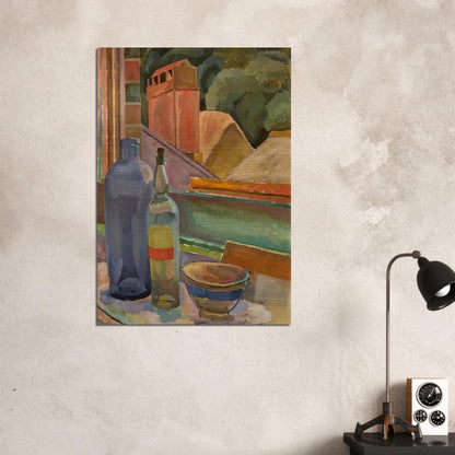 WINDOW STILL LIFE 1915 - Vanessa Bell Brushed Aluminum Print - 70x100 cm / 28x40 inches | Vanessa Bell Aluminum Print | Vanessa Bell Prints