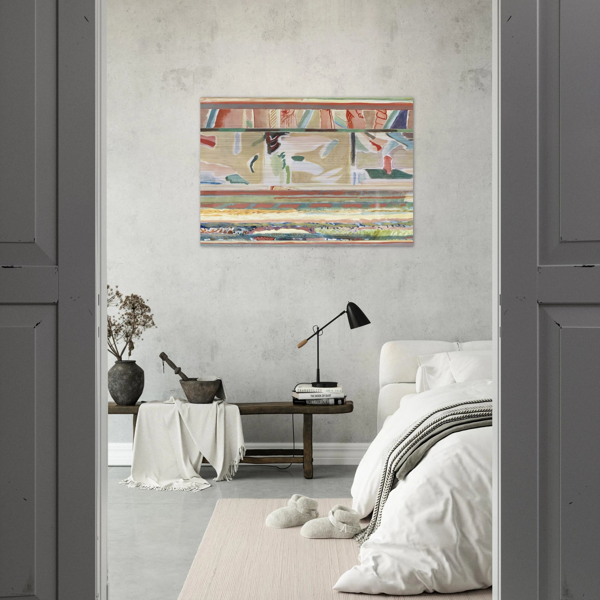 Paisagem II, Portalegre tapestry card - Lyrical Abstraction - Menez Brushed Aluminum Print - 70x100 cm / 28x40 inches | Menez Aluminum Print | Menez Prints