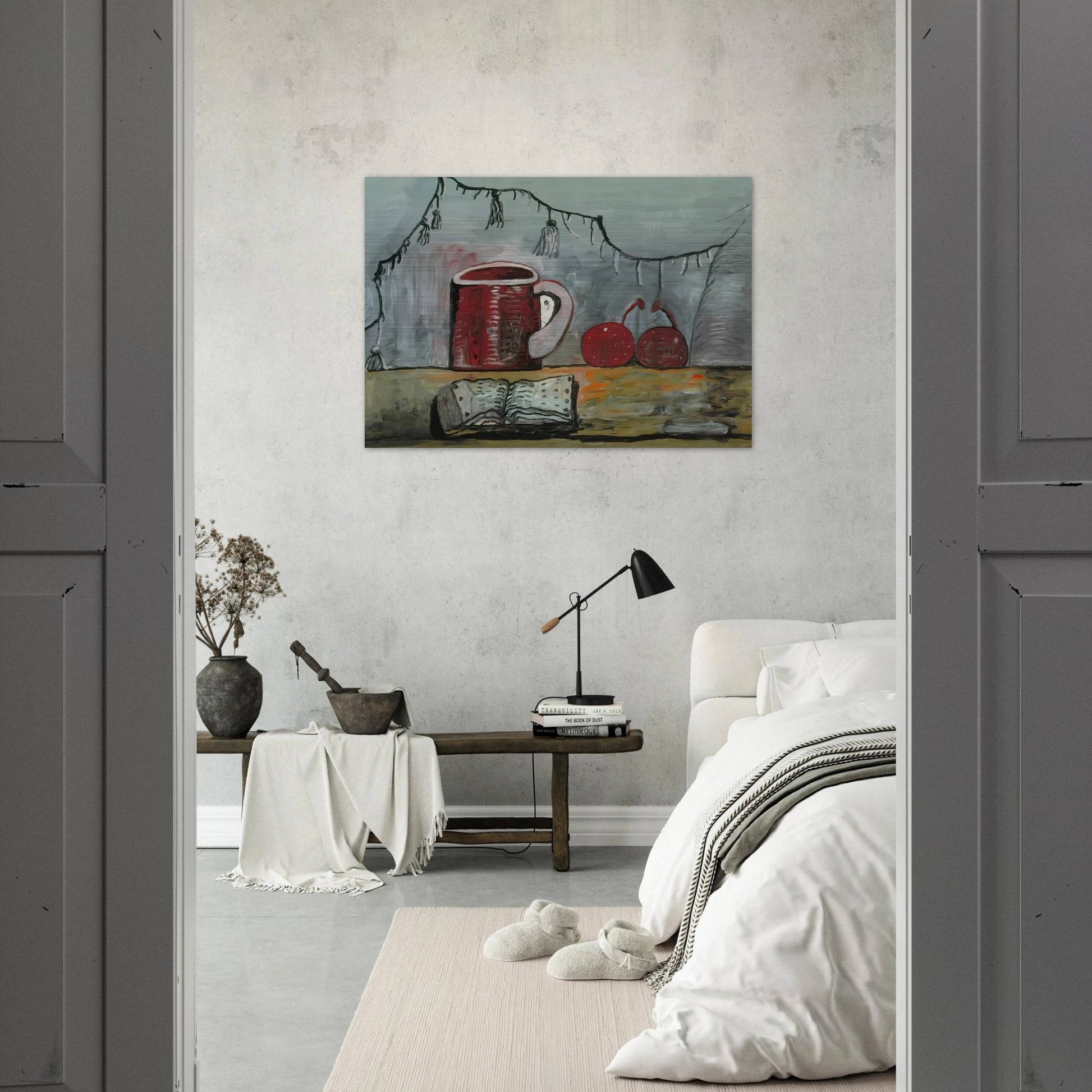 CURTAIN - Philip Guston Brushed Aluminum Print - 70x100 cm / 28x40 inches | Philip Guston Aluminum Print | Philip Guston Prints