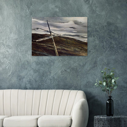 DODGES RIDGE 1947 - Andrew Wyeth Brushed Aluminum Print - 70x100 cm / 28x40 inches | Andrew Wyeth Aluminum Print | Andrew Wyeth Prints
