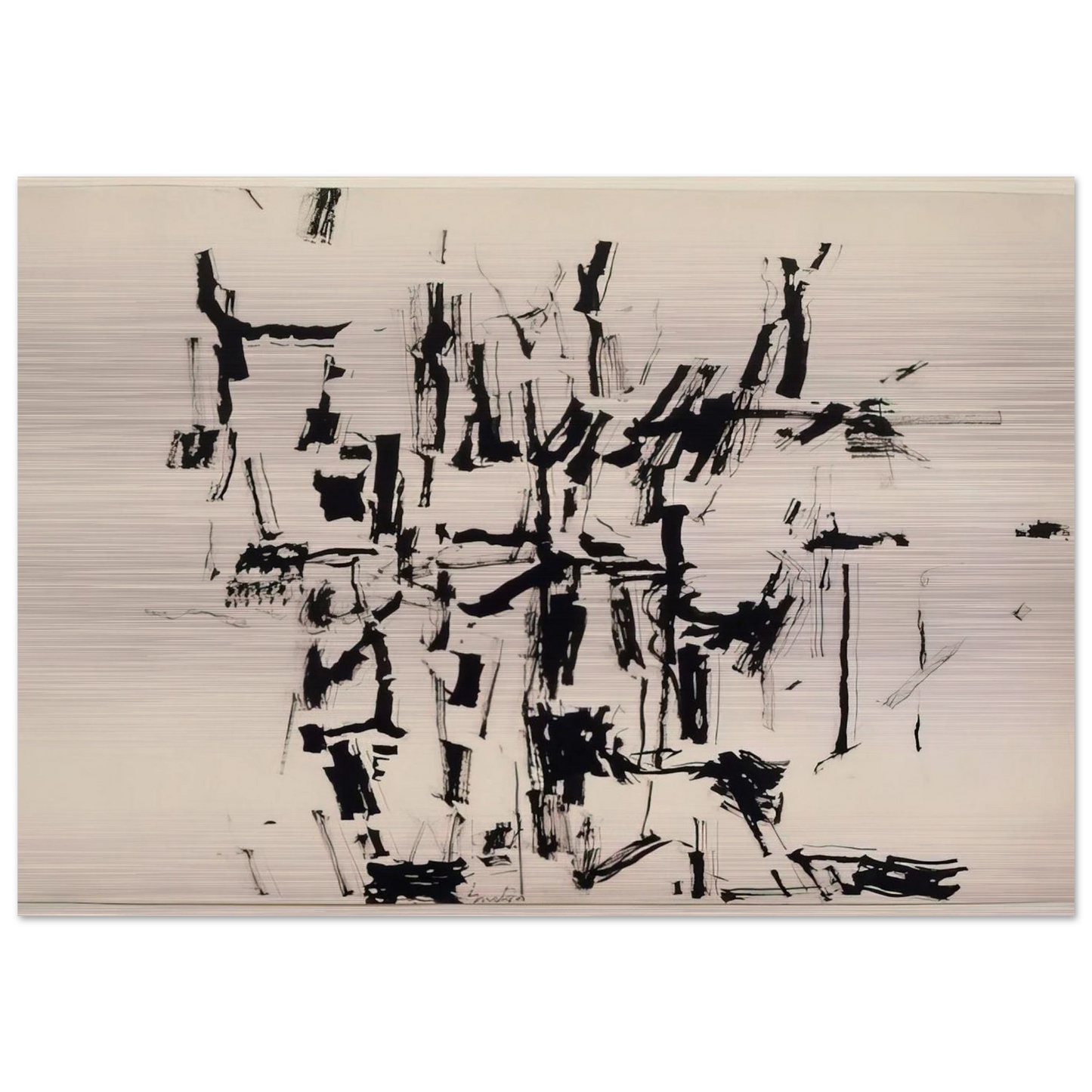 DRAWING RELATED TO ZONE DRAWING NO 19 - Philip Guston Brushed Aluminum Print - 70x100 cm / 28x40 inches | Philip Guston Aluminum Print | Philip Guston Prints