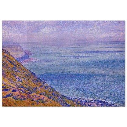 THE CAP GRIS NEZ 1900 - Theo van Rysselberghe Brushed Aluminum Print - 70x100 cm / 28x40 inches | Theo van Rysselberghe Aluminum Print | Theo van Rysselberghe Prints