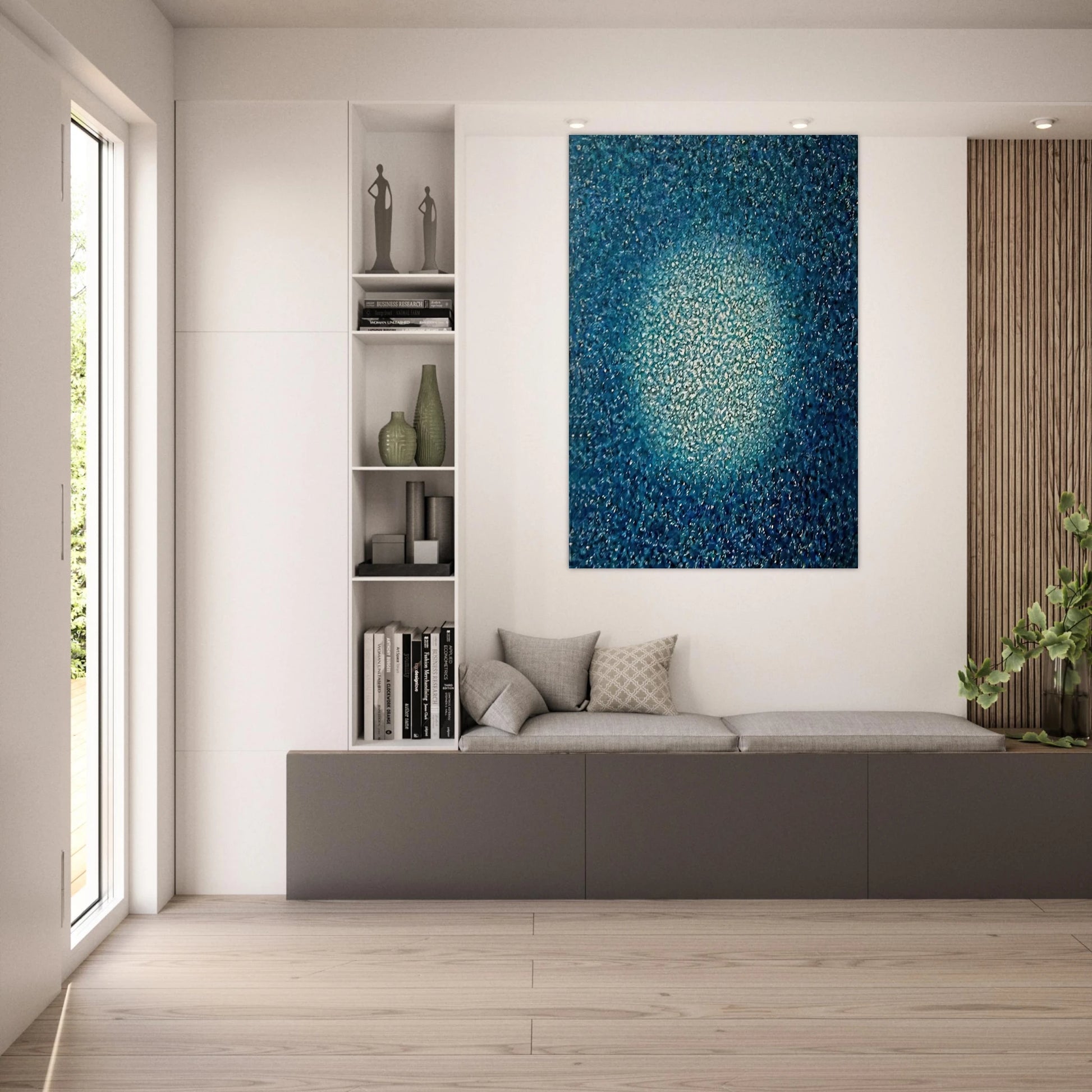 Blue Prescence - 1970 - Richard Pousette-Dart Art Prints - 100x150 cm / 40x60″ inches | Richard Pousette-Dart Poster | Richard Pousette-Dart Prints