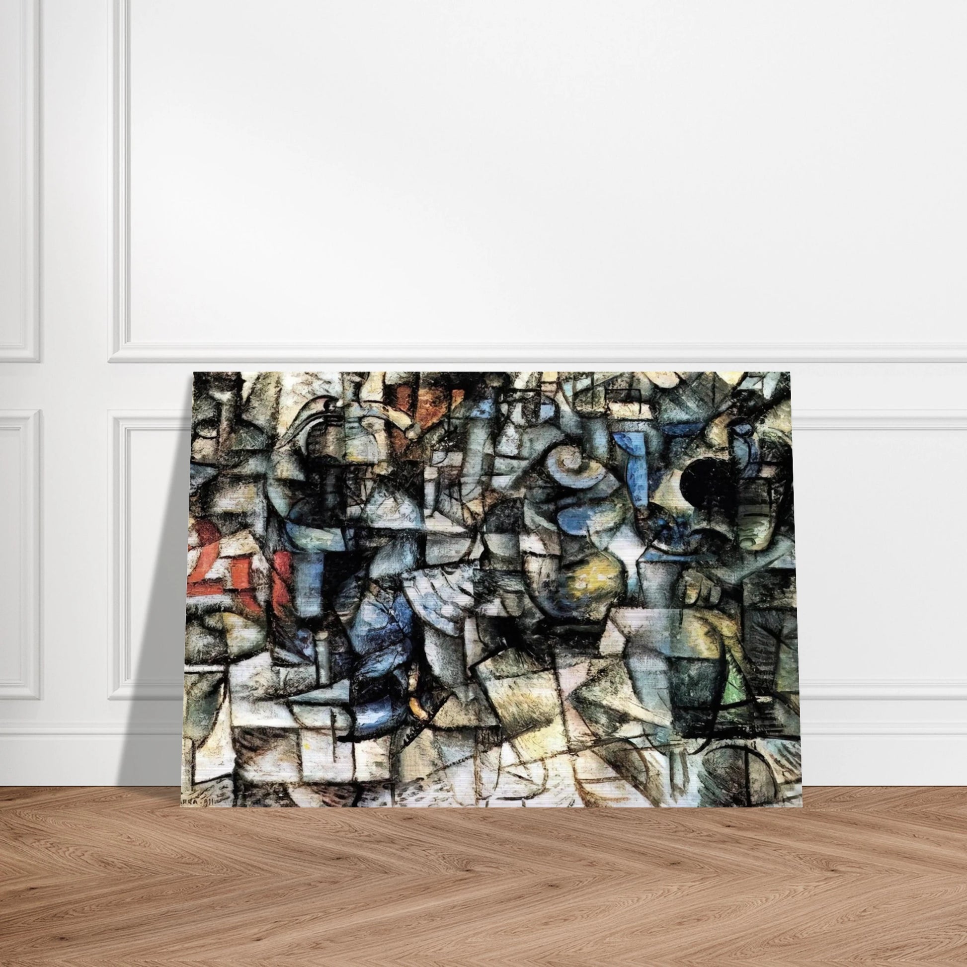 RITMI DI OGGETTI 1911 - Carlo Carra Brushed Aluminum Print - 70x100 cm / 28x40 inches | Carlo Carra Aluminum Print | Carlo Carra Prints