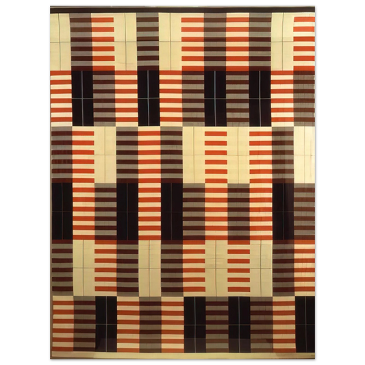 Anni Albers - BLACK WHITE RED 1964  75x100 cm / 30x40inches Fine Art Poster