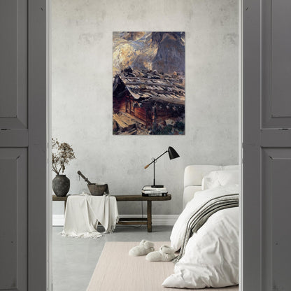 Brenva Glacier - John Singer Sargent Brushed Aluminum Print - 70x100 cm / 28x40 inches | John Singer Sargent Aluminum Print | John Singer Sargent Prints