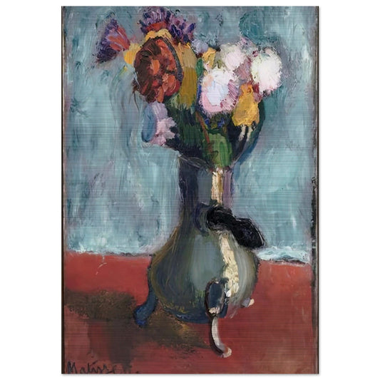 BOUQUET OF FLOWERS IN CHOCOLATE 1902 - Henri Matisse Brushed Aluminum Print - 70x100 cm / 28x40 inches | Henri Matisse Aluminum Print | Henri Matisse Prints