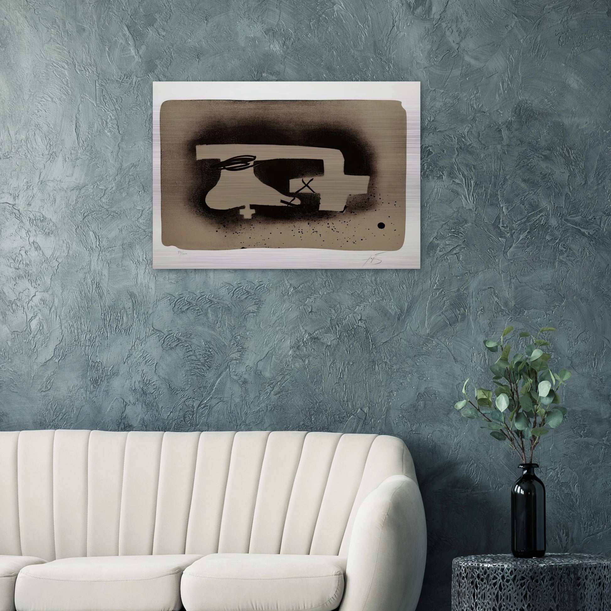 ERINNERUNGEN I 1988 - Antoni Tapies Brushed Aluminum Print - 70x100 cm / 28x40 inches | Antoni Tapies Aluminum Print | Antoni Tapies Prints