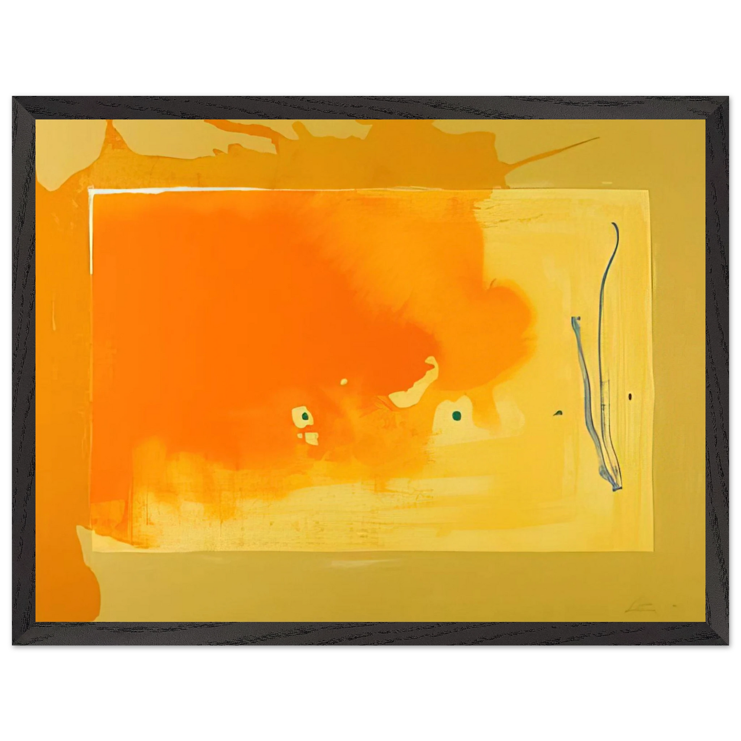 Helen Frankenthaler - Bilbao - 1998 Wall art - A3 (29.7 x 42  cm) - Premium Wooden Framed Poster With Fine Art Paper-canvas - Wood frame