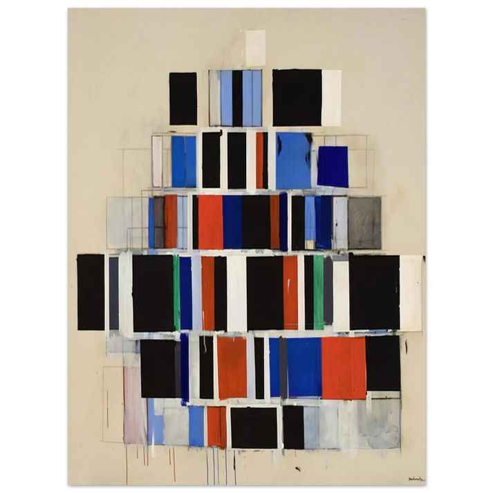 Robert Goodnough - Large Rectangles Large - 1965  75x100 cm / 30x40inches Fine Art Poster