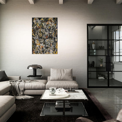 NUMBER 4 1951 - Jackson Pollock Brushed Aluminum Print - 70x100 cm / 28x40 inches | Jackson Pollock Aluminum Print | Jackson Pollock Prints