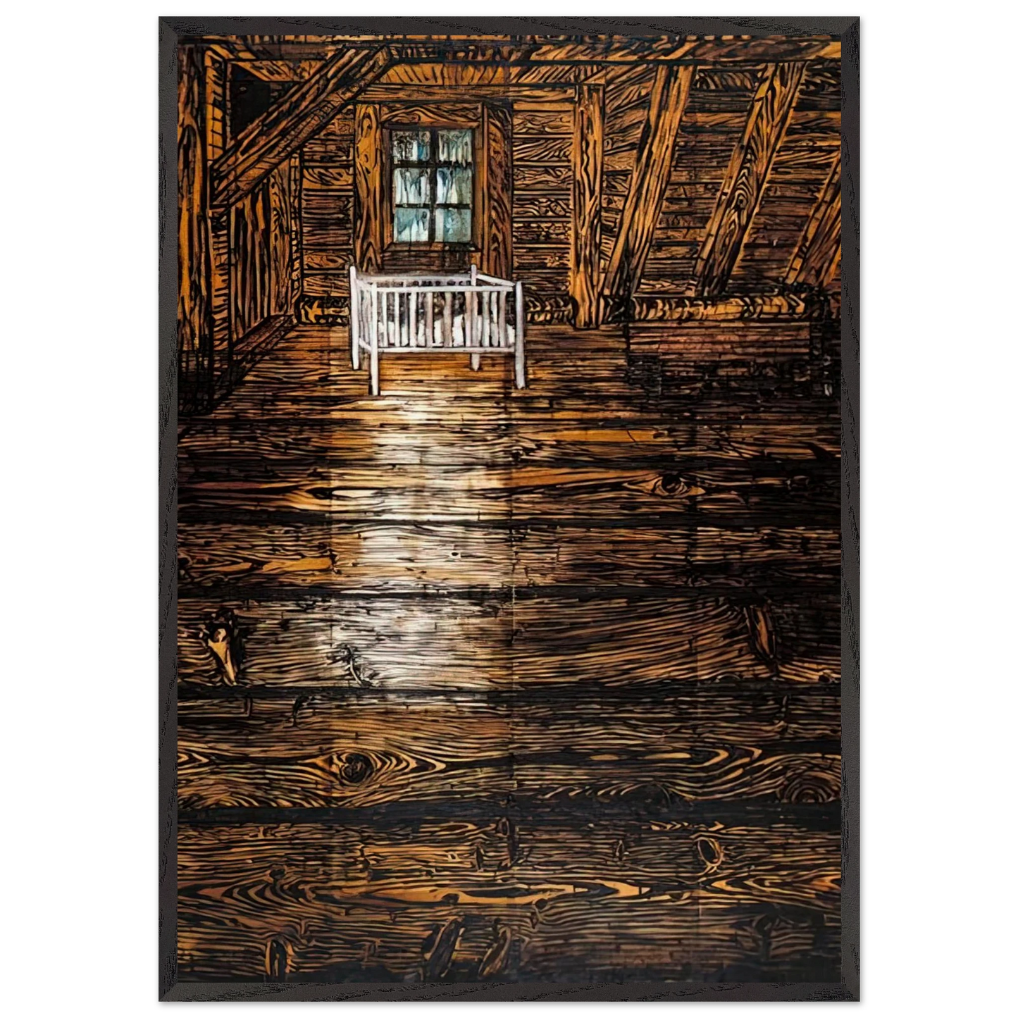 PARSIFAL I 1973 - Anselm Kiefer 70x100 cm / 28x40 inches Framed Art Print – Black Wooden Frame