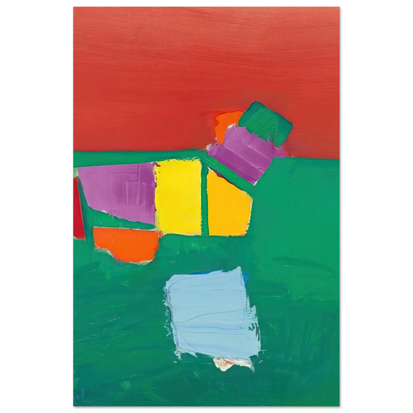 Nicolas de Stael - Les Martigues Composition - 1954 Fine Art Poster