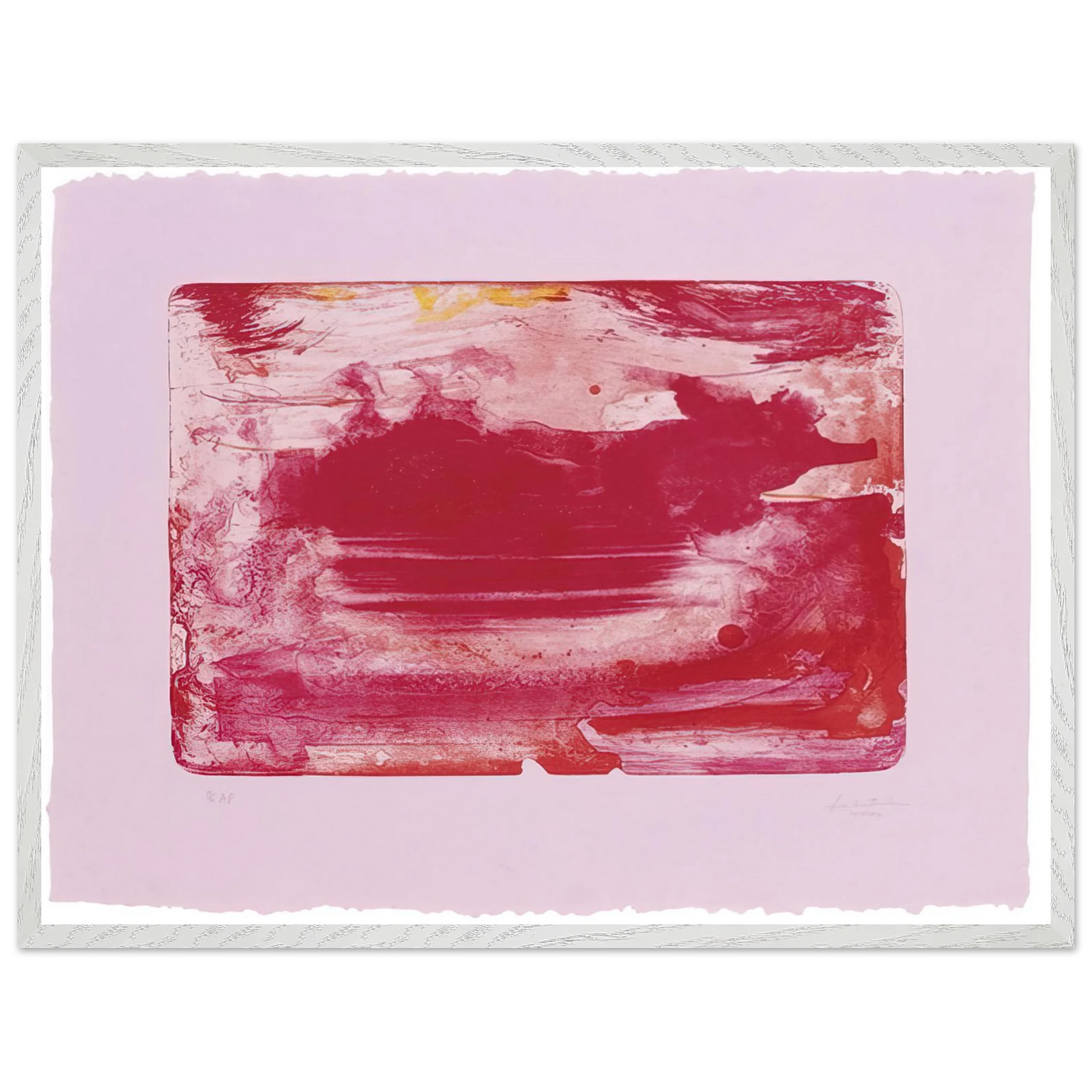 Helen Frankenthaler - The Red Sea - 1982 Wall art - 20x25 cm / 8x10 inches - Fine Art Poster-canvas - -