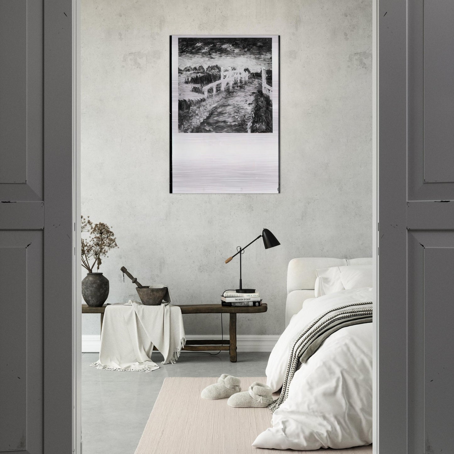 Maruchbrucke - Emil Nolde Brushed Aluminum Print - 70x100 cm / 28x40 inches | Emil Nolde Aluminum Print | Emil Nolde Prints