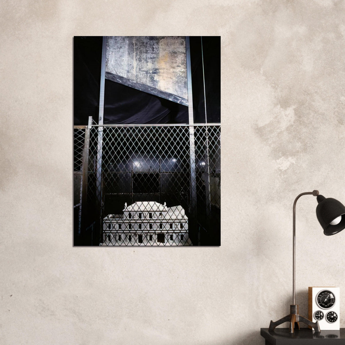CELL CHOISY 1993 - Louise Bourgeois Brushed Aluminum Print - 70x100 cm / 28x40 inches | Louise Bourgeois Aluminum Print | Louise Bourgeois Prints