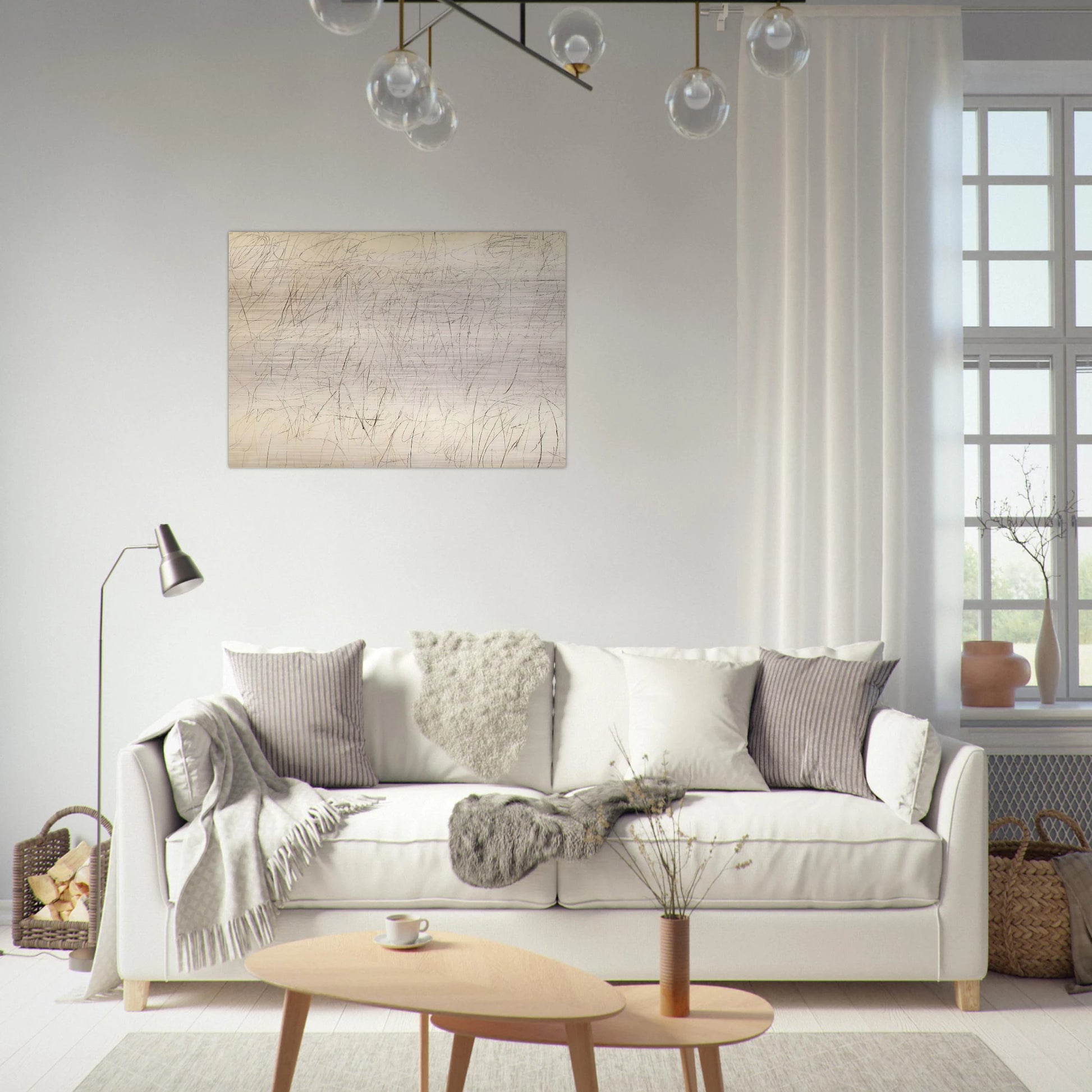 The Geeks - Cy Twombly Brushed Aluminum Print - 70x100 cm / 28x40 inches | Cy Twombly Aluminum Print | Cy Twombly Prints