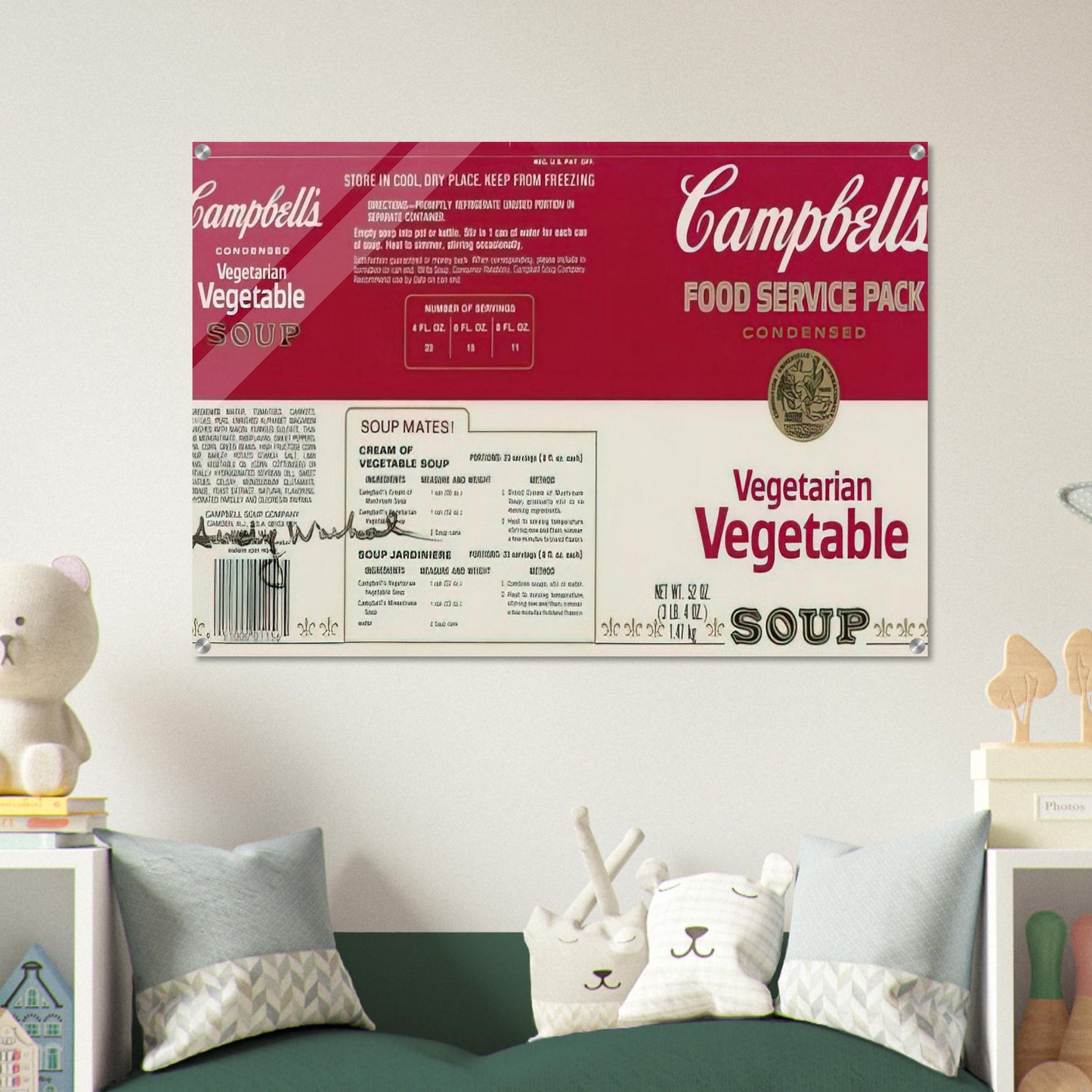 Campbell Soup Company - Andy Warhol Acrylic Print - 70x100 cm / 28x40″ inches
