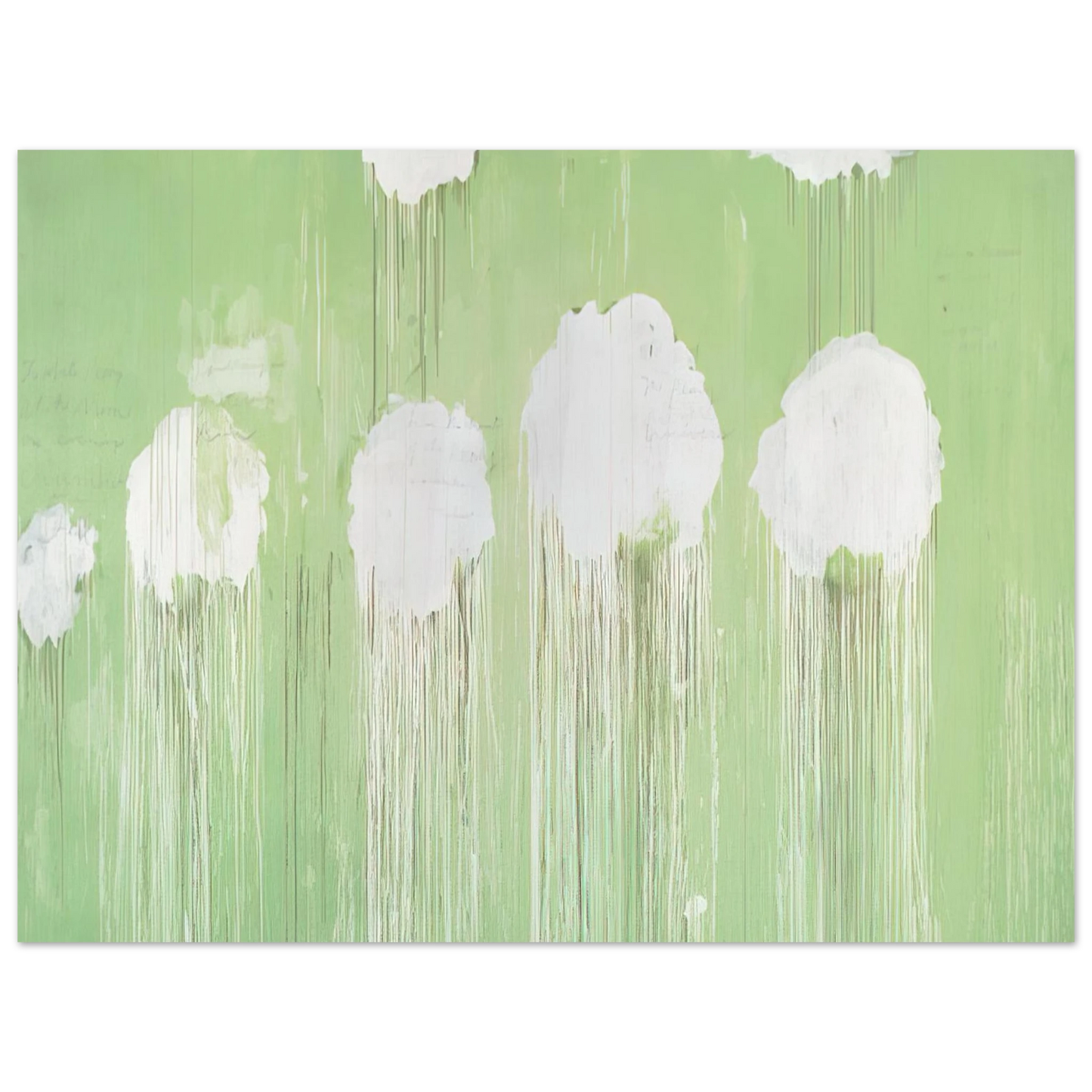 Cy Twombly - Untitled,  Peony Blossom Painting   75x100 cm / 30x40inches Fine Art Poster