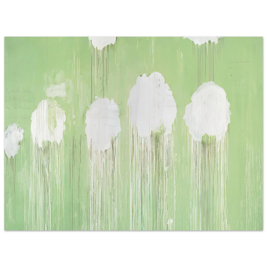 Cy Twombly - Untitled,  Peony Blossom Painting   75x100 cm / 30x40inches Fine Art Poster