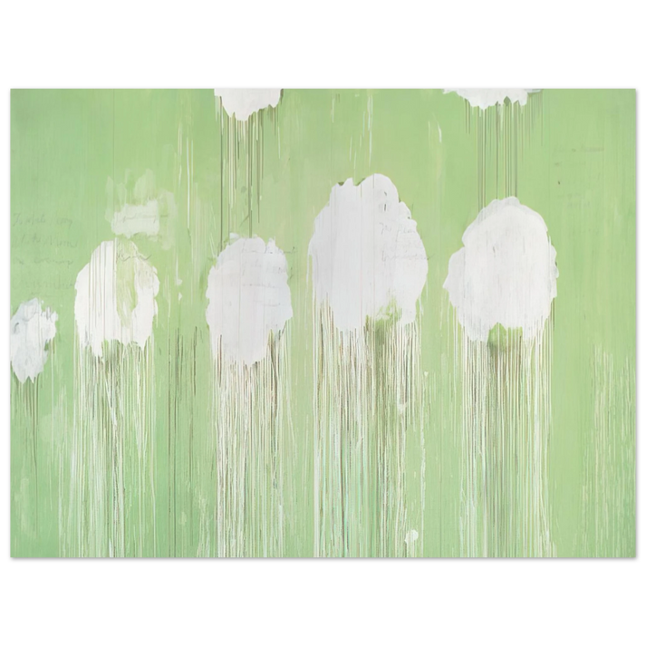 Cy Twombly - Untitled,  Peony Blossom Painting   75x100 cm / 30x40inches Fine Art Poster