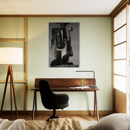 HARLEQUIN 1918 - Juan Gris Brushed Aluminum Print - 70x100 cm / 28x40 inches | Juan Gris Aluminum Print | Juan Gris Prints