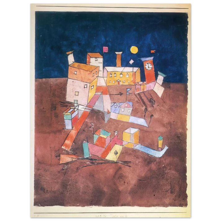 Paul Klee - PART OF G 1927  75x100 cm / 30x40inches Fine Art Poster
