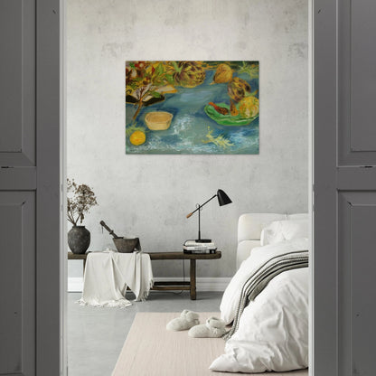 Still life with artichokes - 1956 - Le Pho Brushed Aluminum Print - 70x100 cm / 28x40 inches | Le Pho Aluminum Print | Le Pho Prints
