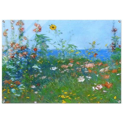 Poppies, Isles of Shoals 03 - Childe Hassam Acrylic Print - 70x100 cm / 28x40″ inches