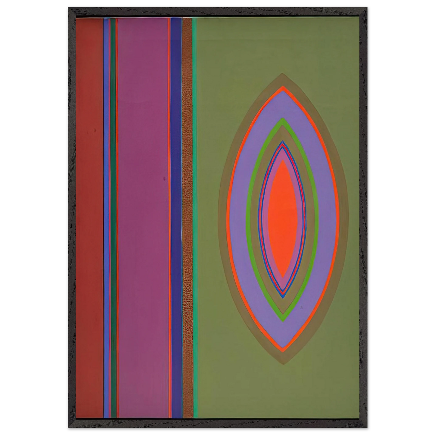 RVG - 1966 - John Ferren 70x100 cm / 28x40 inches Framed Art Print – Black Wooden Frame
