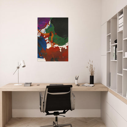 Untitled  Los Angeles  - Sam Francis Brushed Aluminum Print - 70x100 cm / 28x40 inches | Sam Francis Aluminum Print | Sam Francis Prints