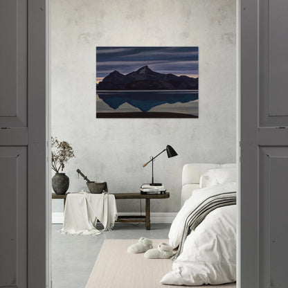 Mirrored Mountain, South Greenland - Rockwell Kent Brushed Aluminum Print - 70x100 cm / 28x40 inches | Rockwell Kent Aluminum Print | Rockwell Kent Prints