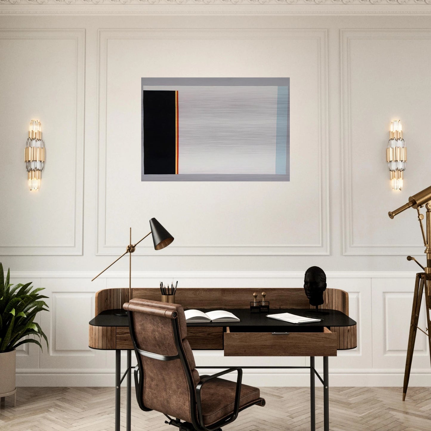 Untitled - 1983 - Gene Davis Brushed Aluminum Print - 70x100 cm / 28x40 inches | Gene Davis Aluminum Print | Gene Davis Prints