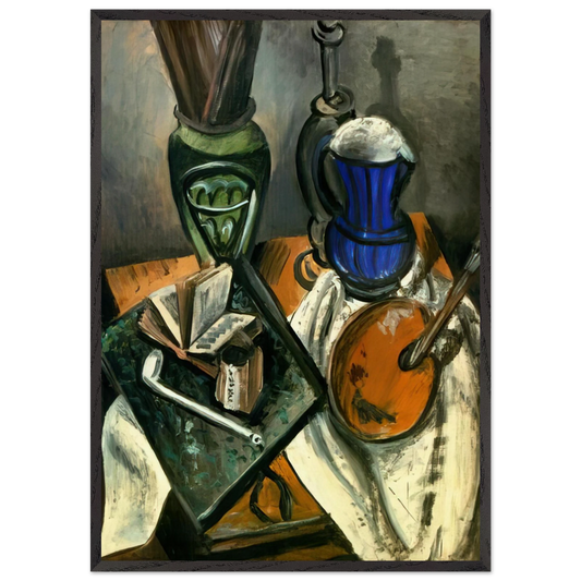 STILL LIFE 1914 N1 - Andre Derain 70x100 cm / 28x40 inches Framed Art Print – Black Wooden Frame