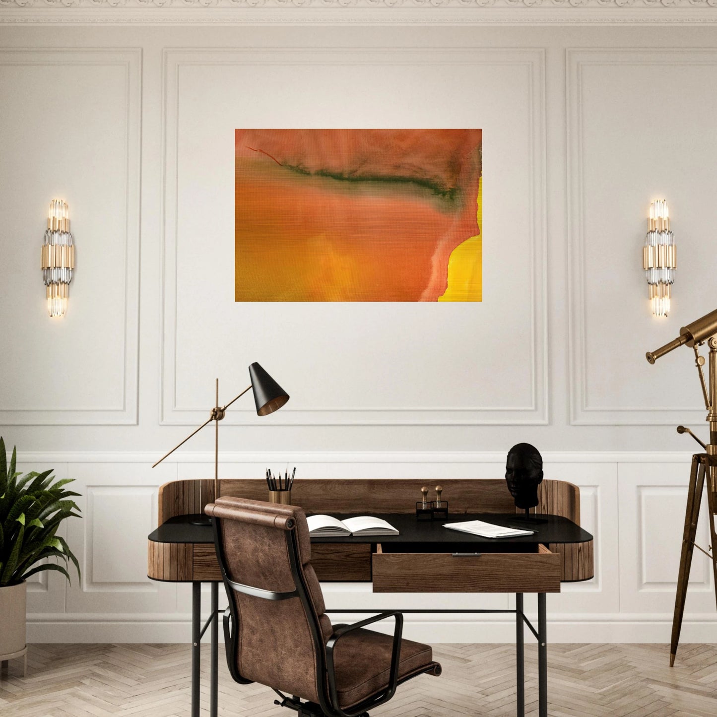 Untitled - 1973 - Helen Frankenthaler Brushed Aluminum Print - 70x100 cm / 28x40 inches | Helen Frankenthaler Aluminum Print | Helen Frankenthaler Prints