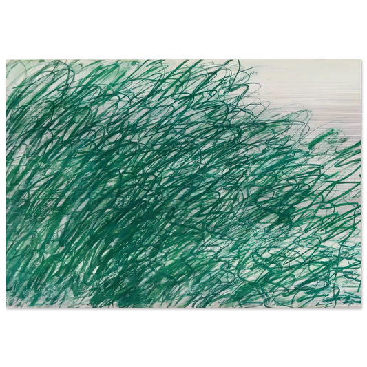 Returning from Tonnicoda - Cy Twombly Brushed Aluminum Print - 70x100 cm / 28x40 inches | Cy Twombly Aluminum Print | Cy Twombly Prints