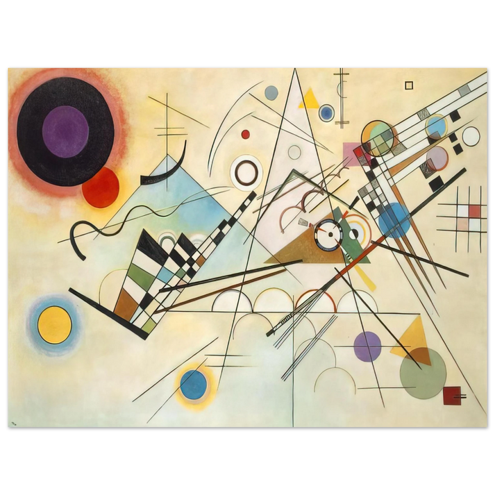 Wassily Kandinsky - COMPOSITION VIII 1923  75x100 cm / 30x40inches Fine Art Poster