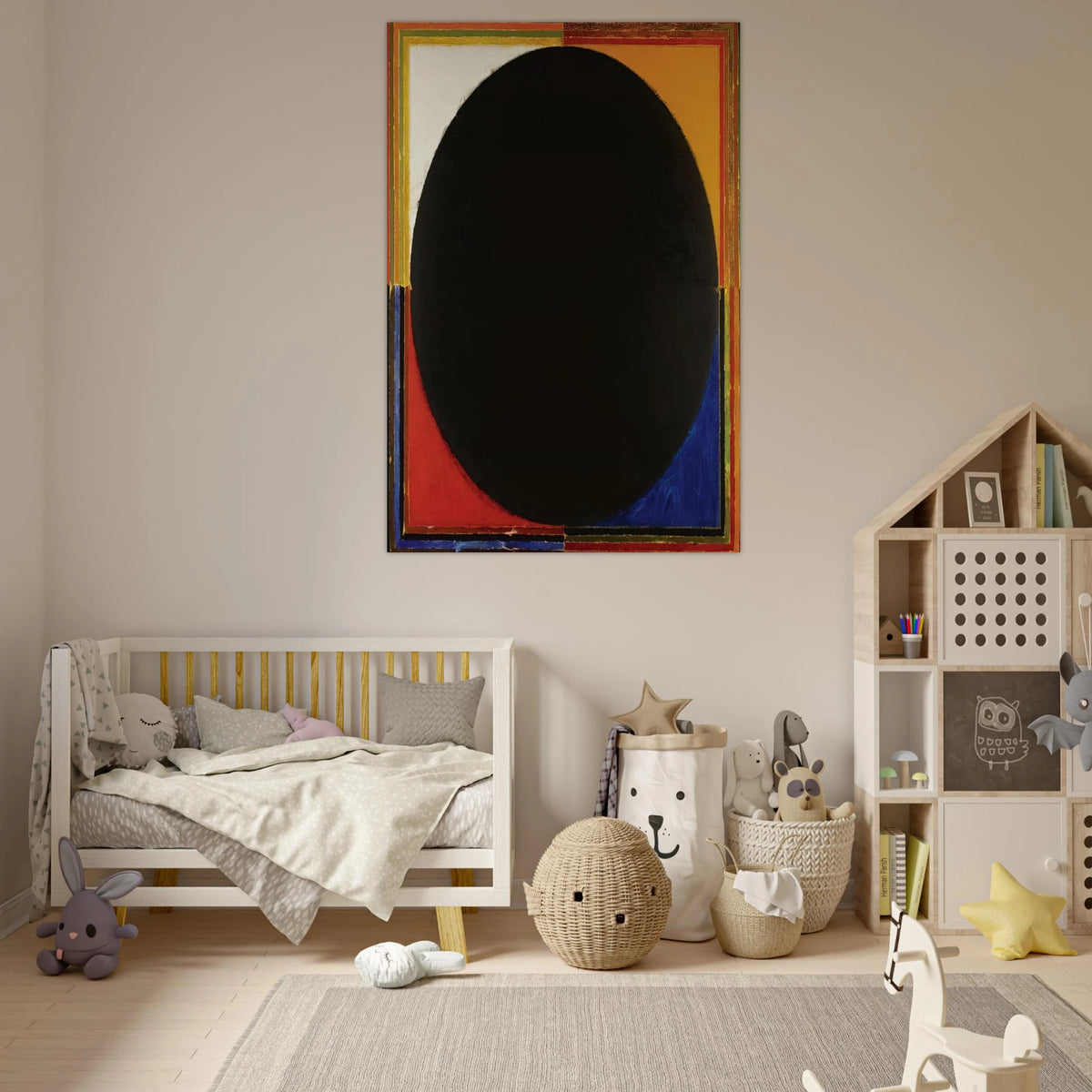 Bindu - 1985 - S. H. Raza Art Prints - 100x150 cm / 40x60″ inches | S. H. Raza Poster | S. H. Raza Prints