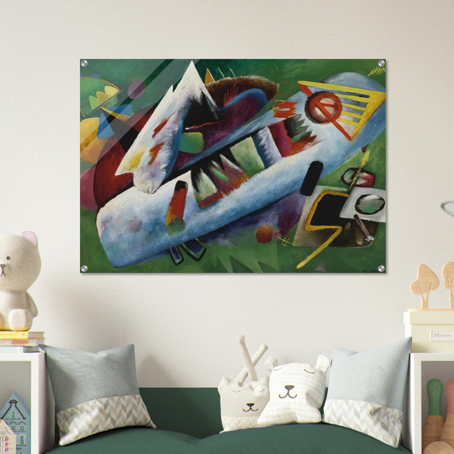 CONCENTRIC 1925 - Rudolf Bauer Acrylic Print - 70x100 cm / 28x40″ inches