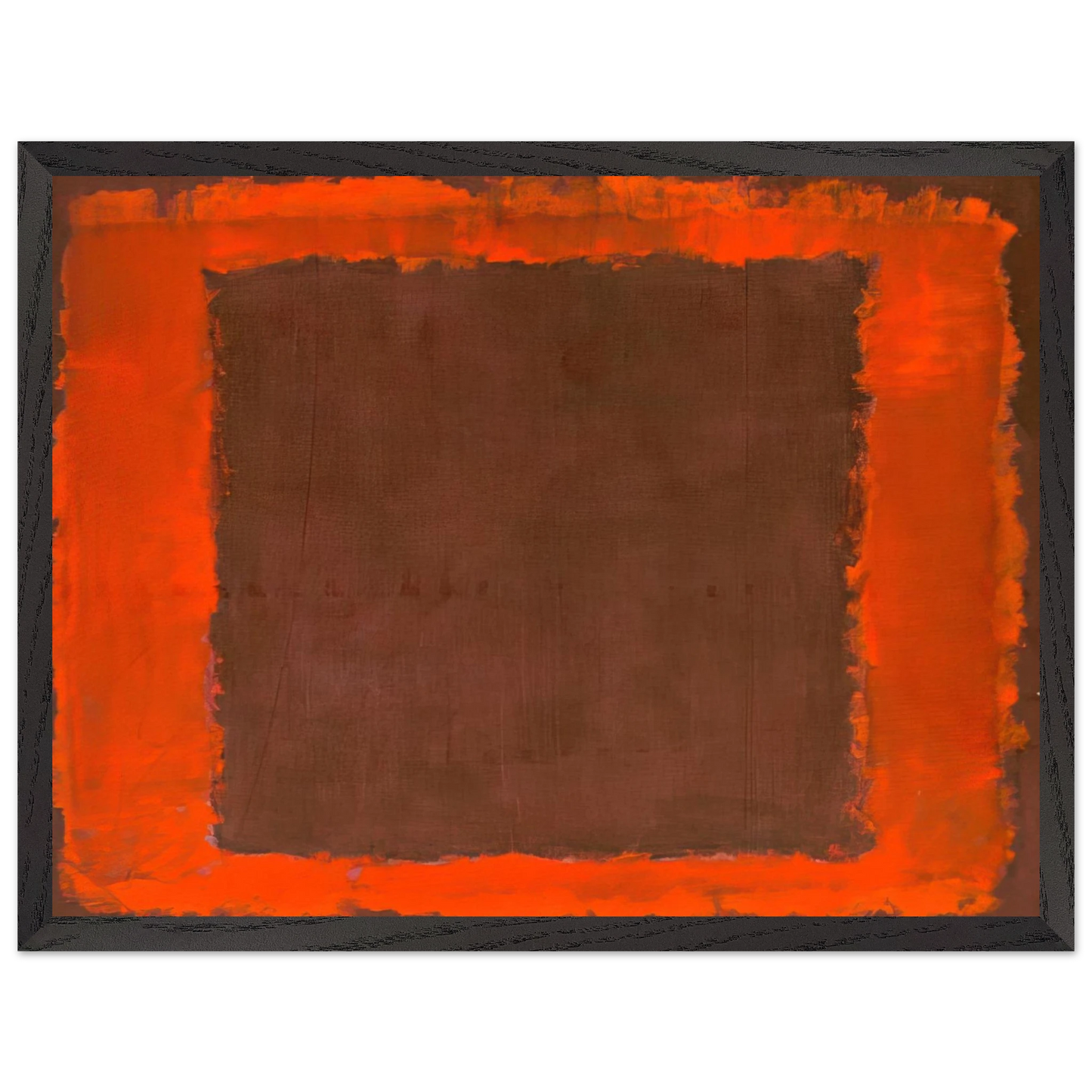 Mark Rothko - Untitled Mural for End Wall - 1959 Wall Art - 60x80 cm / 24x32 inches - Premium Wooden Framed Poster With Fine Art Paper-canvas - Black frame