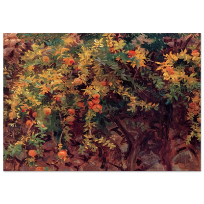 Pomegranates - John Singer Sargent Brushed Aluminum Print - 70x100 cm / 28x40 inches | John Singer Sargent Aluminum Print | John Singer Sargent Prints