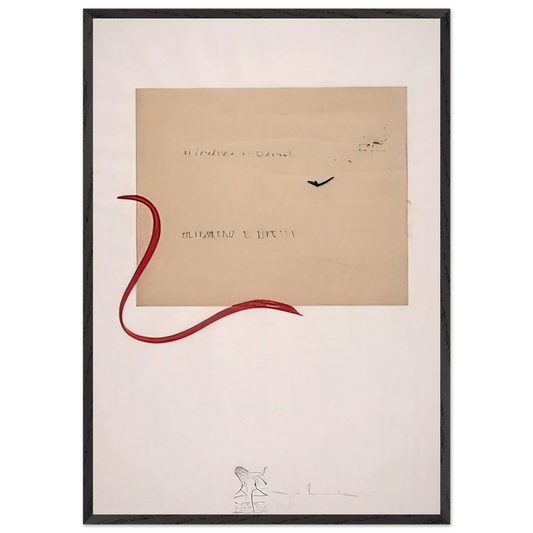 UNTITLED TUFFATORE 1986 - Alighiero Boetti 70x100 cm / 28x40 inches Framed Art Print – Black Wooden Frame