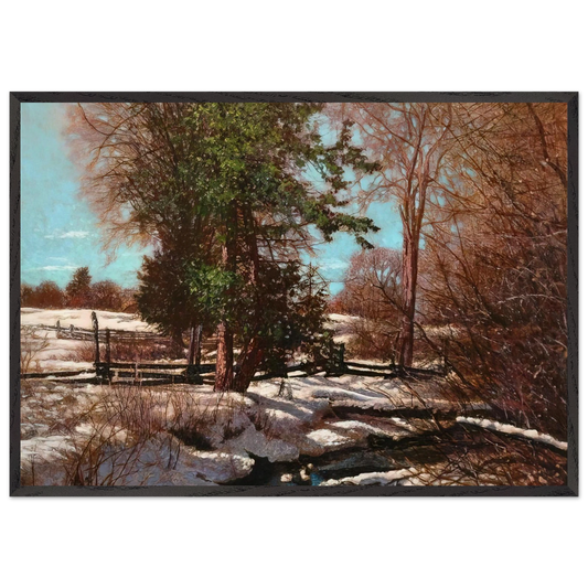Promise of Spring - 1930 Canada - Frank Johnston 70x100 cm / 28x40 inches Framed Art Print – Black Wooden Frame