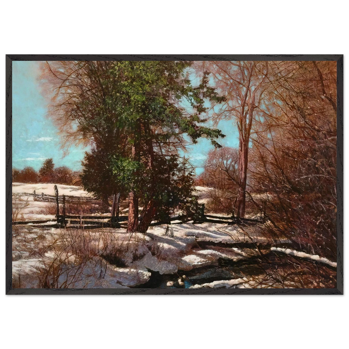 Promise of Spring - 1930 Canada - Frank Johnston 70x100 cm / 28x40 inches Framed Art Print – Black Wooden Frame