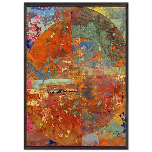 Baptistry - Sam Gilliam 70x100 cm / 28x40 inches Framed Art Print – Black Wooden Frame