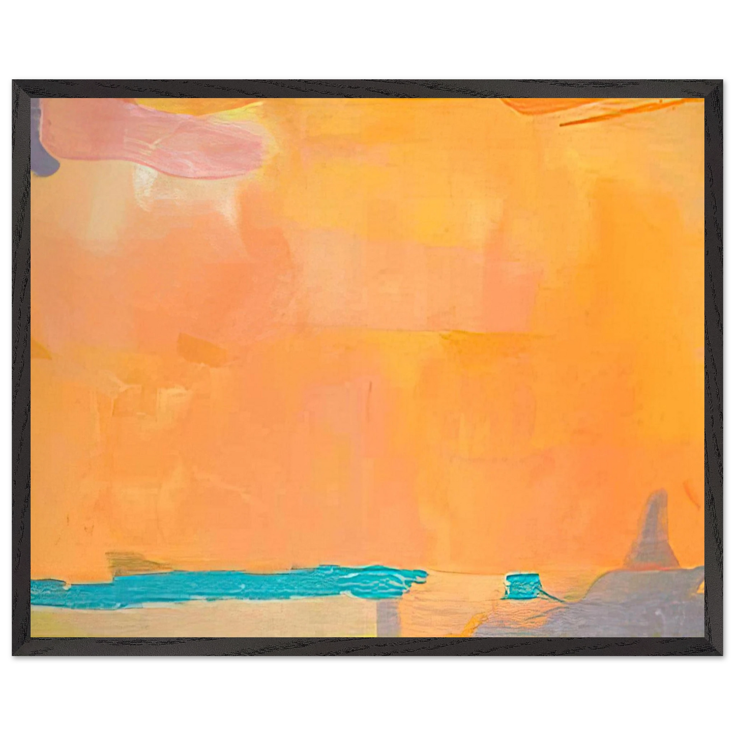 Helen Frankenthaler - Royal Fireworks - 1975 Wall art - A3 (29.7 x 42  cm) - Premium Wooden Framed Poster With Fine Art Paper-canvas - Wood frame